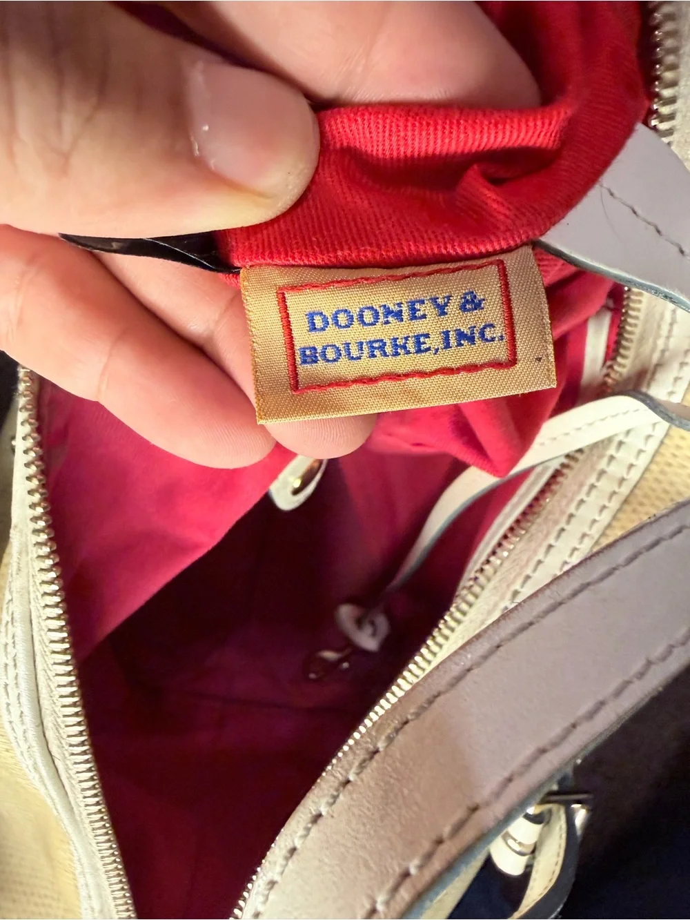 Dooney & Bourke Panama barrel satchel bag